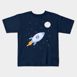 Shiba Inu to the Moon Kids T-Shirt